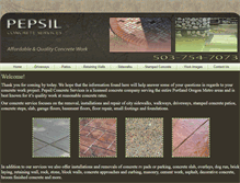Tablet Screenshot of pepsilconcrete.net